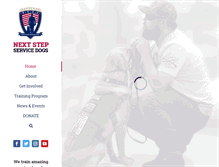 Tablet Screenshot of nextstepservicedogs.org